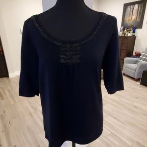 J Crew beaded sweater